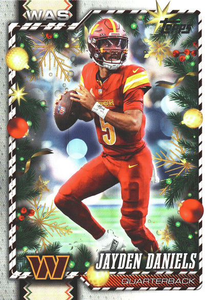 2026 Topps Holiday Jayden Daniels #99 Washington Commanders