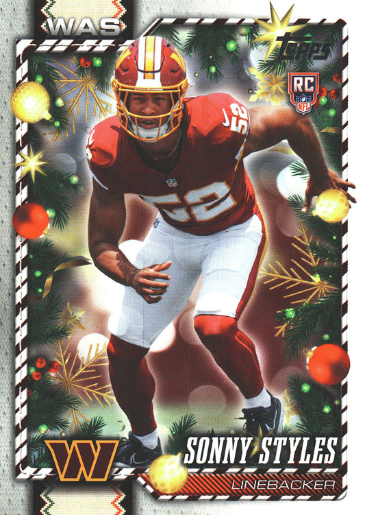2026 Topps Holiday RC Sonny Styles #197 Washington Commanders