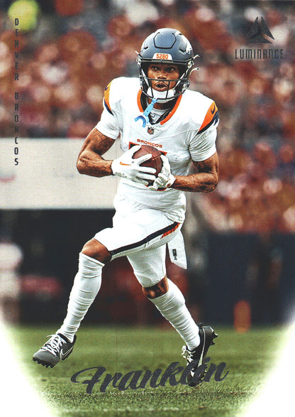 2025 Panini Luminance Troy Franklin #33 Denver Broncos