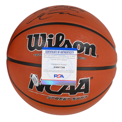 Ballon NBA Wilson NCAA signé par Alex Caruso avec inscription "Go Aggies" (PSA)