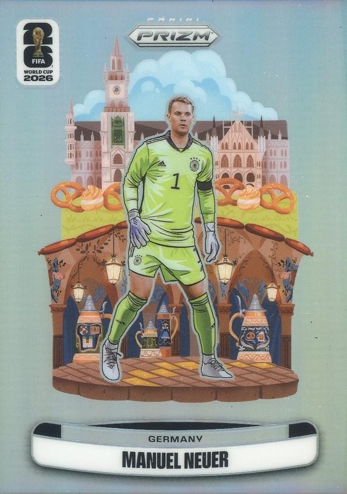 2026 Panini Prizm World Cup National Landmarks Manuel Neuer #24 Allemagne