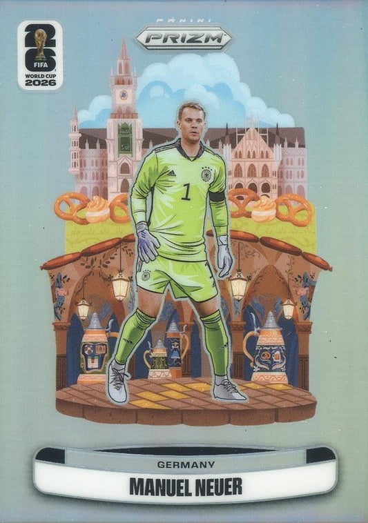 2026 Panini Prizm World Cup National Landmarks Manuel Neuer #24 Allemagne