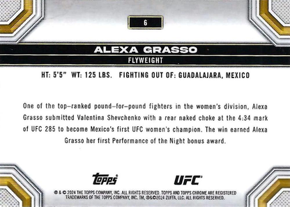 2024 Topps Chrome UFC Alexa Grasso #6