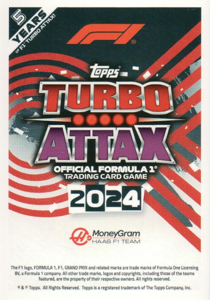 2024 Topps Turbo Attax F1 Nico Hulkenberg RU #MGA 4 Haas F1 Team