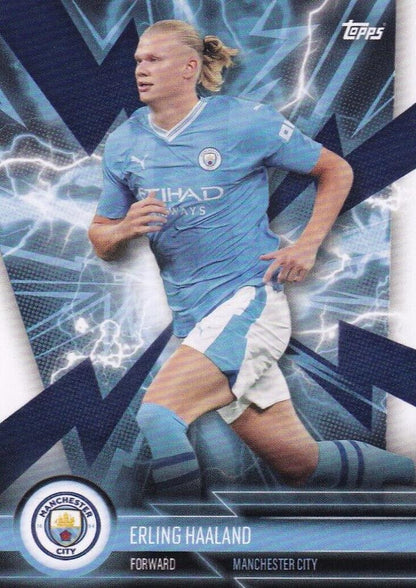 2023 Topps Manchester City Fan Set Super Electric Erling Haaland #MANS-3