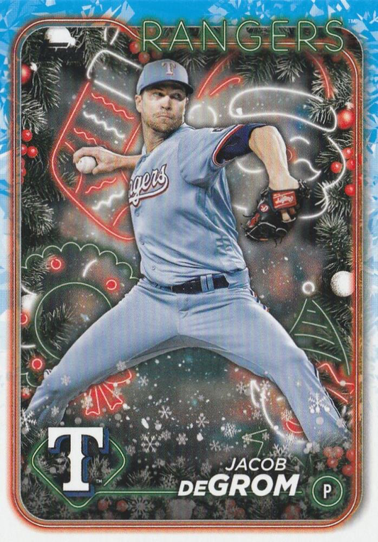 2024 Topps Holiday Jacob deGrom Texas Rangers #H177