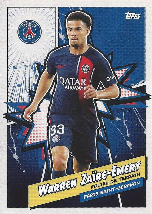 2023 Topps PSG Fan Set Heroes Warren Zaïre-Emery #PSGH-12 Paris Saint-Germain