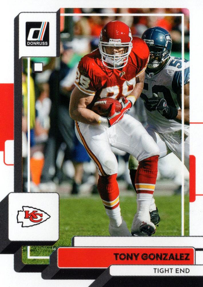 2022 Panini Donruss Tony Gonzalez #280 Kansas City Chiefs
