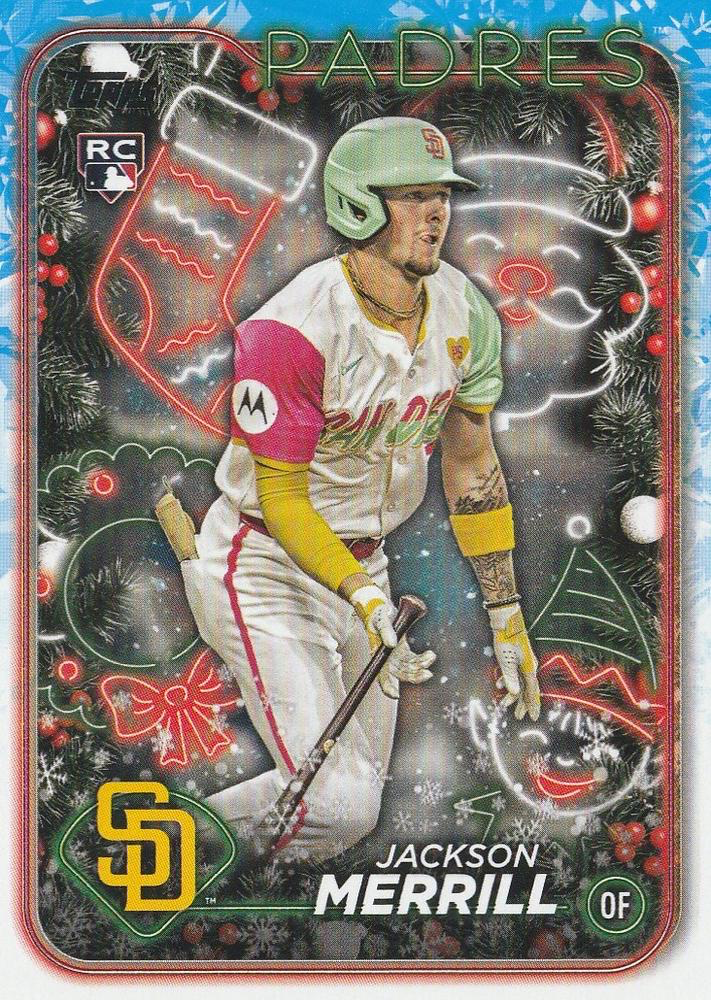 2024 Topps Holiday Jackson Merrill RC San Diego Padres #H160