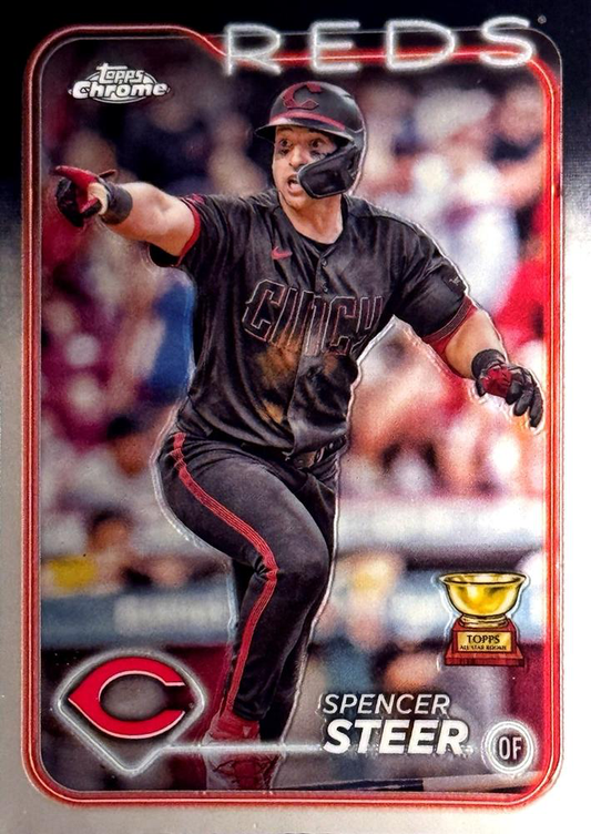 2024 Topps Chrome Spencer Steer ASR Cincinnati Reds #104