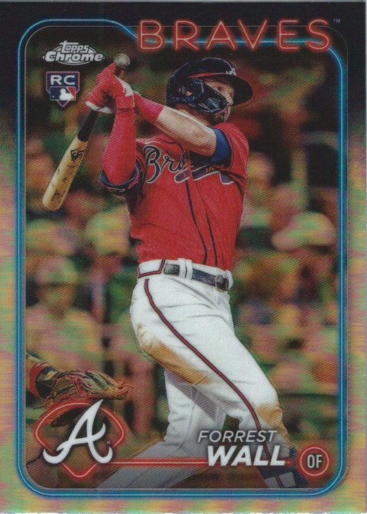 2024 Topps Chrome Refractor Parallel Forrest Wall RC Atlanta Braves #176