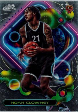 2023 Topps Chrome Cosmic Noah Clowney RC #169 Brooklyn Nets