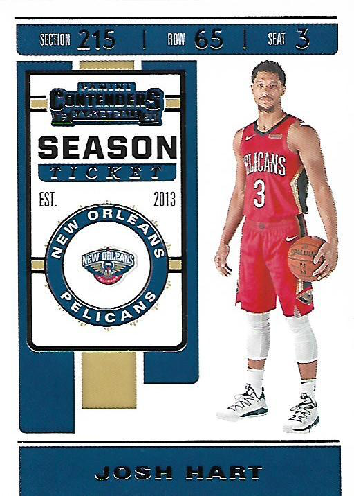 2019 Panini Contenders Josh Hart #51 New Orleans Pelicans