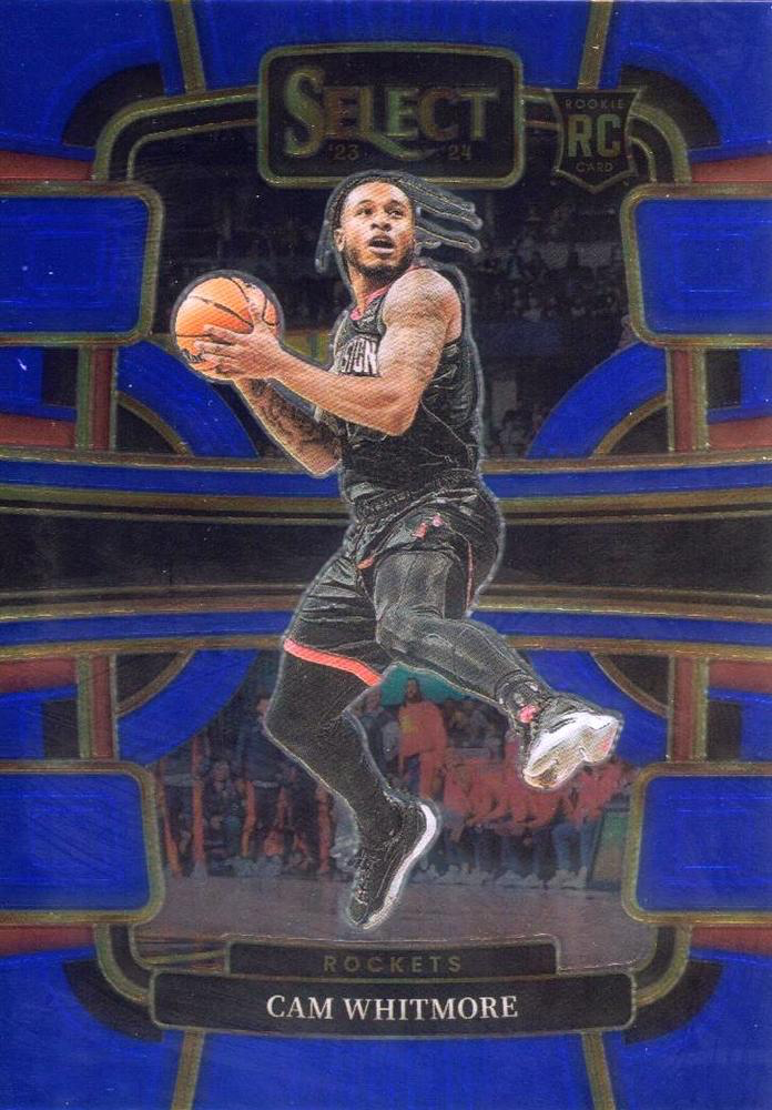 2023 Panini Select NBA Blue Cam Whitmore RC #69 Houston Rockets