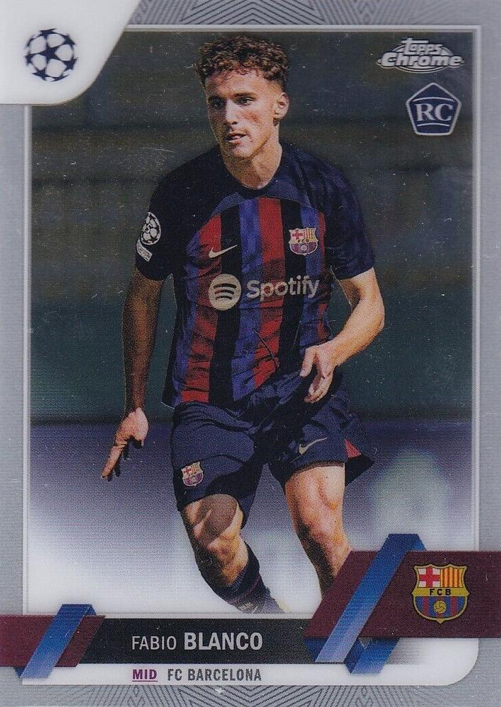 2022 Topps Chrome UCC Fabio Blanco RC #172 FC Barcelona