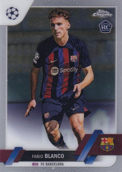 2022 Topps Chrome UCC Fabio Blanco RC #172 FC Barcelona