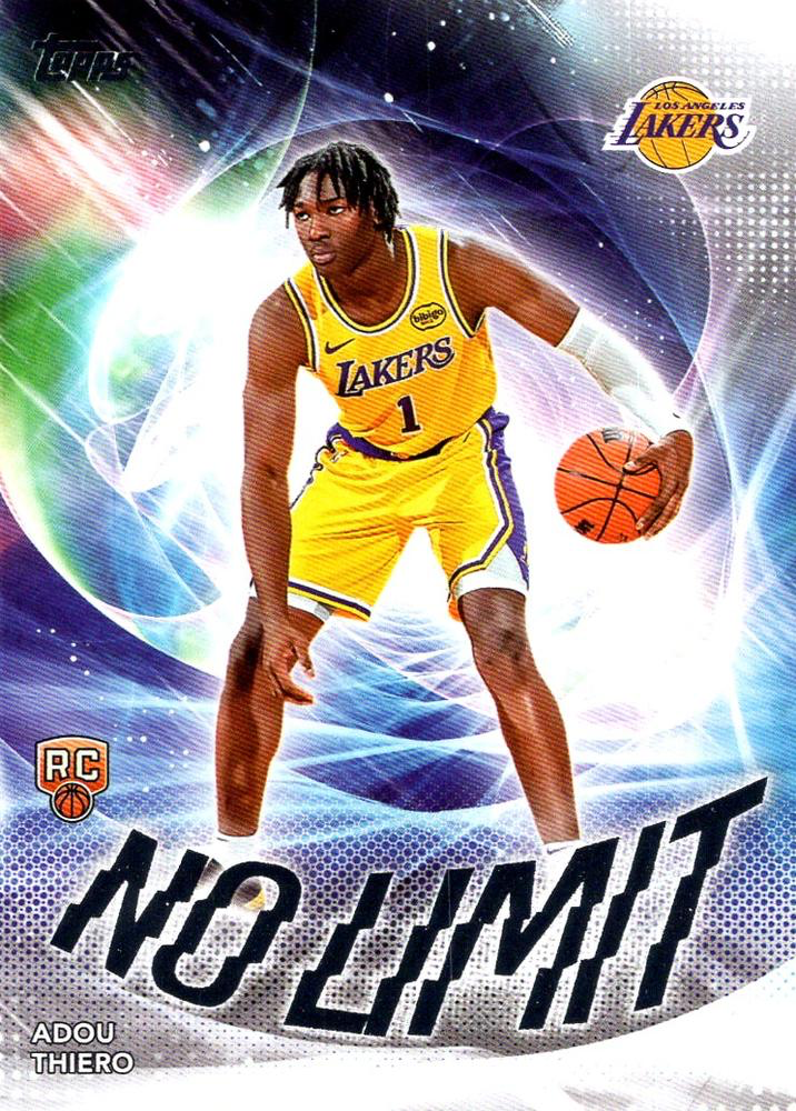 2025 Topps NBA No Limit Adou Thiero NL-36 Los Angeles Lakers