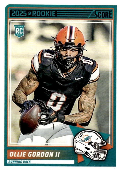 2025 Panini Score Ollie Gordon II RC #10 Miami Dolphins