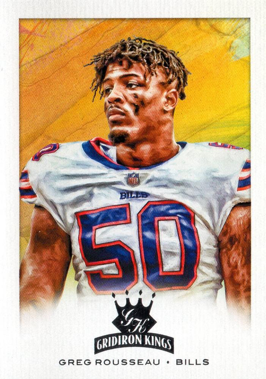 2021 Panini Chronicles Gridiron Kings Greg Rousseau #GK-39 Buffalo Bills