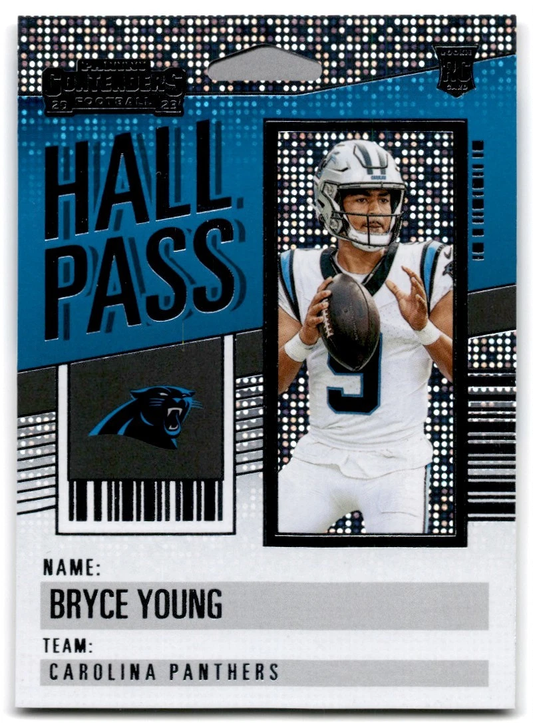 2023 Panini Contenders Hall Pass Bryce Young RC Carolina Panthers #23