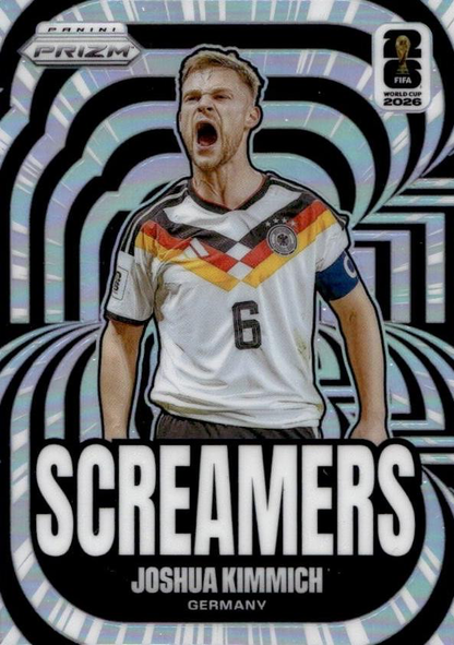 2026 Panini Prizm FIFA World Cup Screamers Silver Joshua Kimmich #11 Allemagne