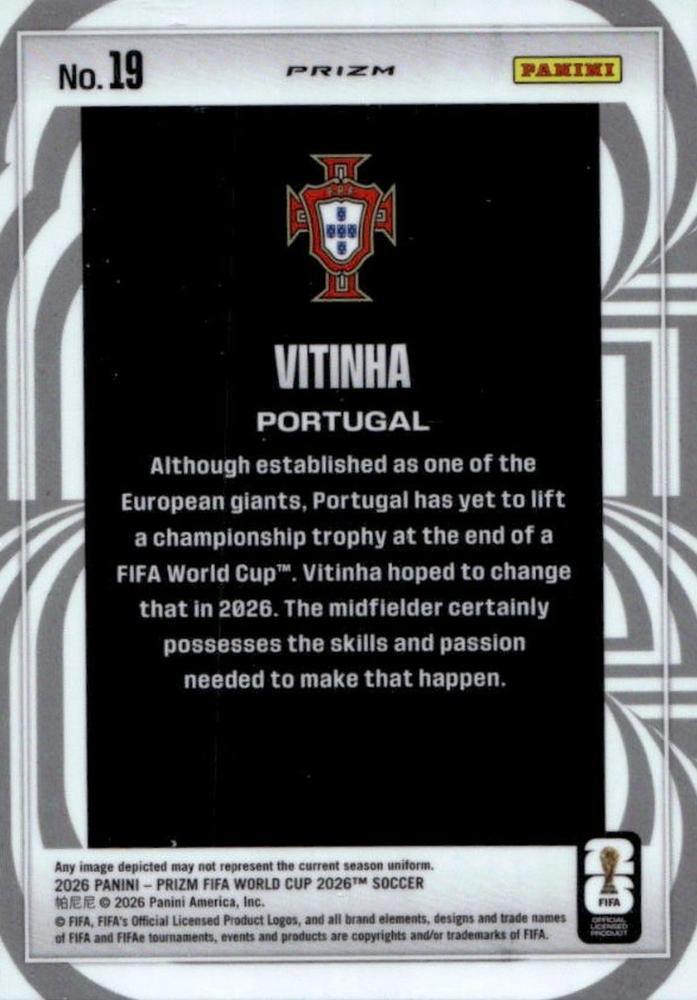 2026 Panini Prizm FIFA World Cup Screamers Vitinha #19 Portugal