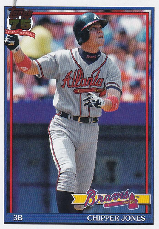 2026 Topps Series 1 1991 Topps Chipper Jones #T91-13 Atlanta Braves