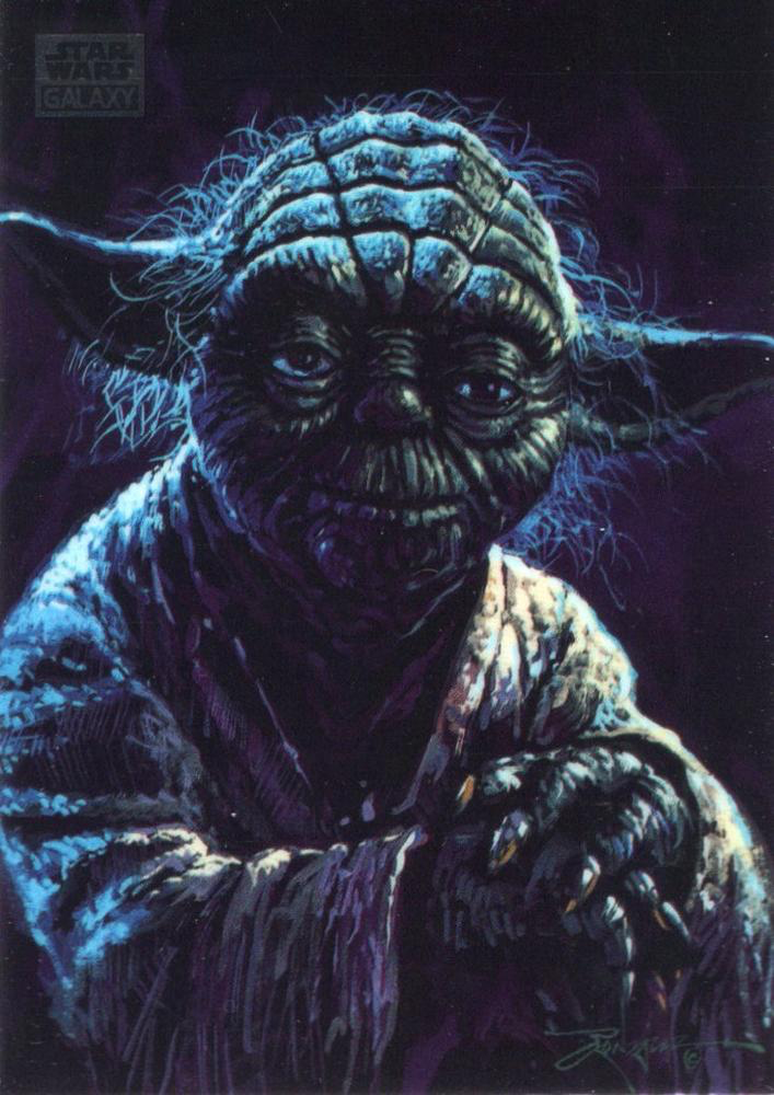 2024 Topps Chrome Star Wars Galaxy Yoda #92