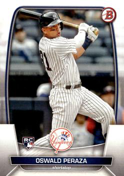 2023 Topps Bowman Oswald Peraza RC New York Yankees #70