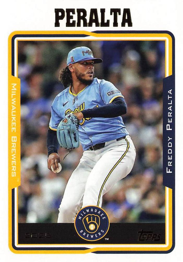 2025 Topps Archives Freddy Peralta #201 Milwaukee Brewers