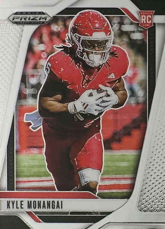 2025 Panini Prizm Draft Picks Kyle Monangai #108 Rutgers Scarlet Knights