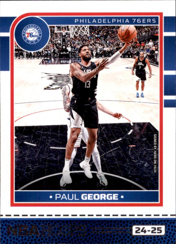 2024 Panini Hoops Paul George #81 Philadelphia 76ers