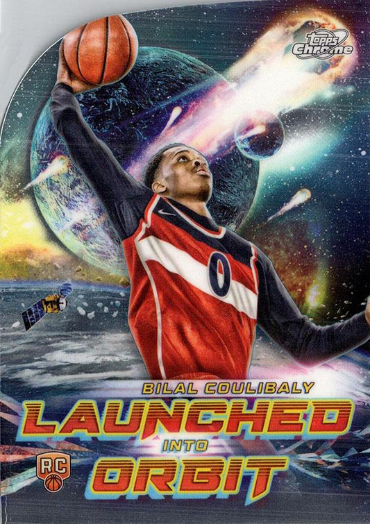 2023 Topps Chrome Cosmic Launched Into Orbit Bilal Coulibaly #LIO-7 Washington Wizards
