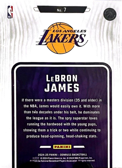 2024 Panini Donruss Hardwood Masters LeBron James #7 Los Angeles Lakers