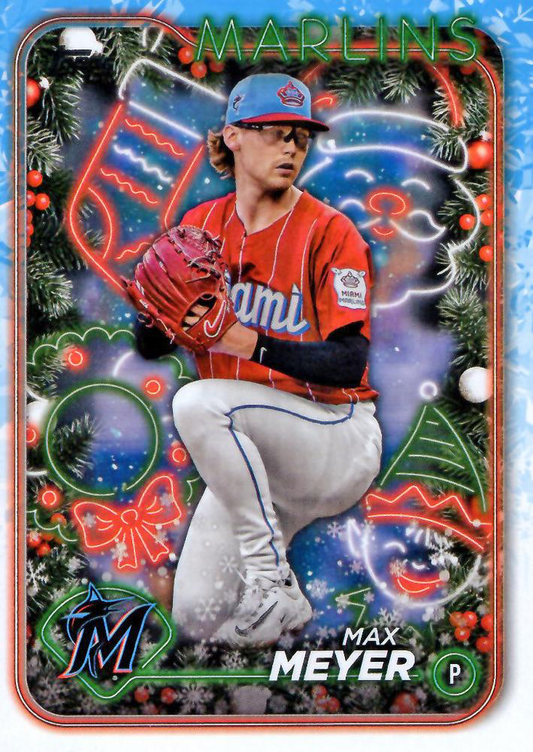 2024 Topps Holiday Max Meyer Miami Marlins #H106
