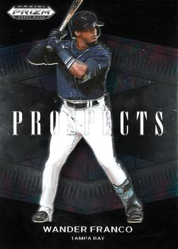 2021 Panini Prizm Draft Picks Prospects Wander Franco #P-WF Tampa Bay Rays