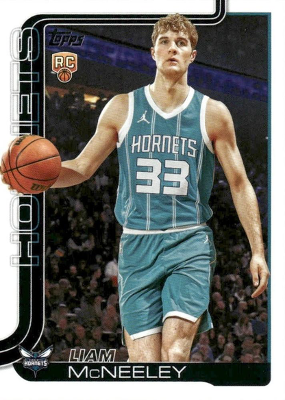 2025 Topps NBA Liam McNeeley RC #229 Charlotte Hornets