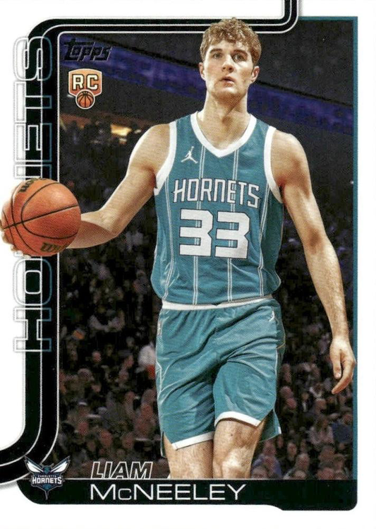 2025 Topps NBA Liam McNeeley RC #229 Charlotte Hornets