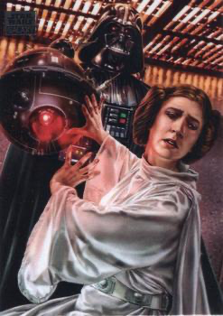 2024 Topps Chrome Star Wars Galaxy Darth Vader and Princess Leia #2