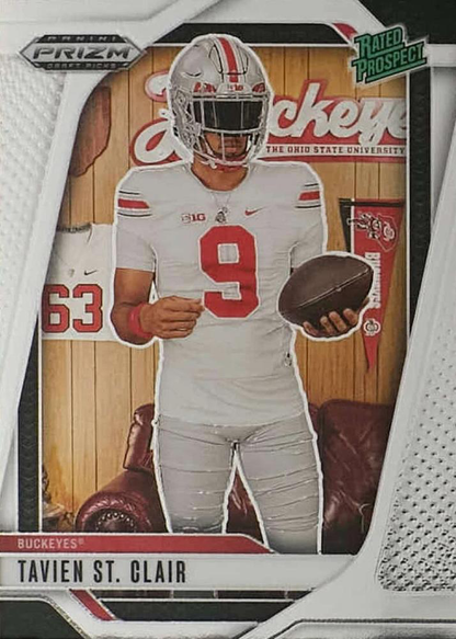 2025 Panini Prizm Draft Picks Tavien St. Clair #162 Ohio State Buckeyes