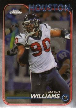 2024 Topps Chrome Football Mario Williams #84 Houston Texans