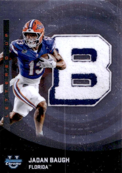 2025 Topps Bowman U Chrome Lettered Up Jadan Baugh #LU-14 Florida Gators