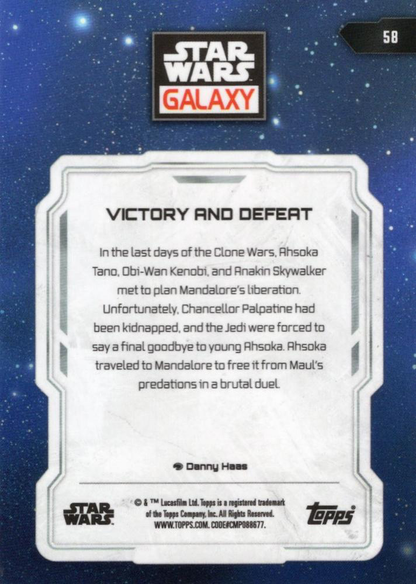 2024 Topps Chrome Star Wars Galaxy Victory and Defeat #58