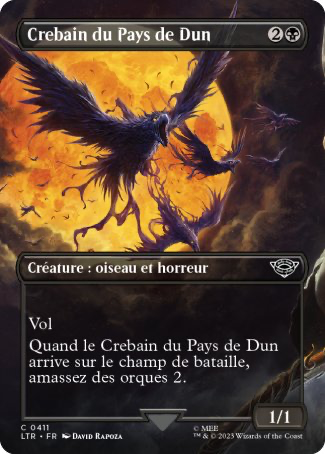 2023 Magic MTG Le Seigneur des Anneaux Crebain du Pays de Dun LTR #411