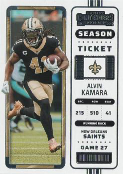 2022 Panini Contenders Alvin Kamara New Orleans Saints #64