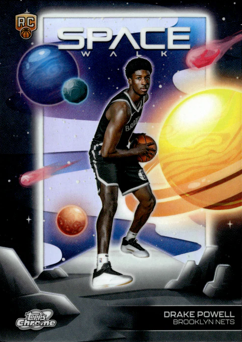 2025 Topps Chrome Cosmic Space Walk Drake Powell RC #SW-11 Brooklyn Nets