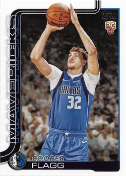 2025 Topps NBA Cooper Flagg RC #201 Dallas Mavericks