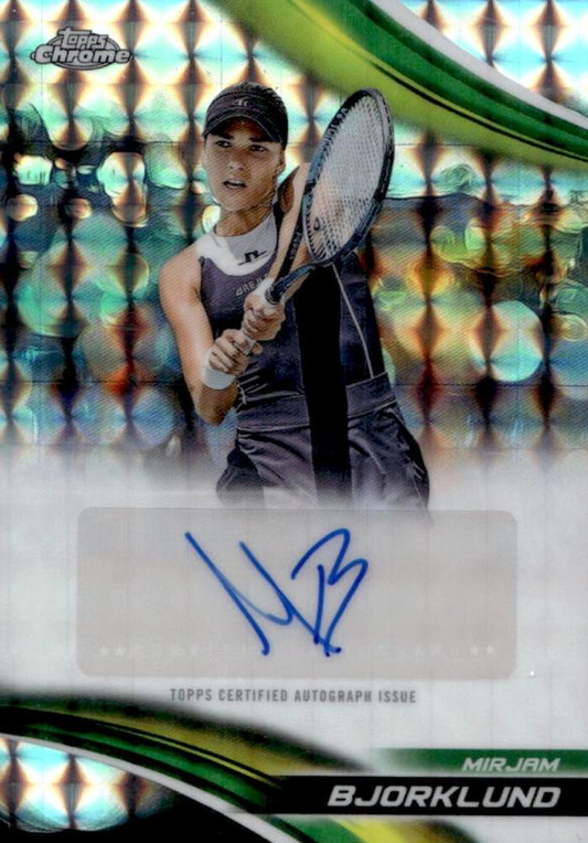 2025 Topps Chrome Tennis Geometric Autograph Mirjam Bjorklund #CA-MBD