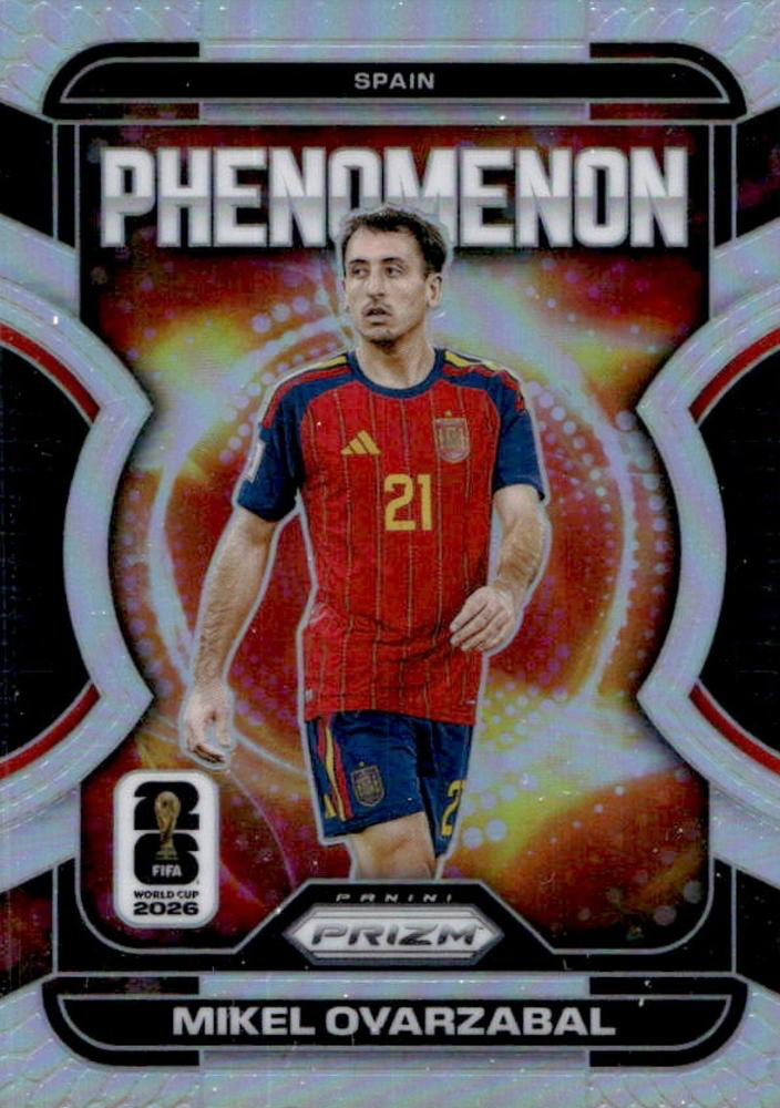 2026 Panini Prizm FIFA World Cup Phenomenon Silver Mikel Oyarzabal #8 Espagne