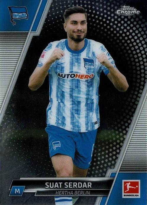 2021 Topps Chrome Bundesliga Suat Serdar #12 Hertha BSC Berlin